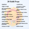 20 Haldi Props