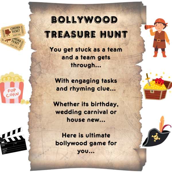 Invitation to play Bollywood Treasure Hunt