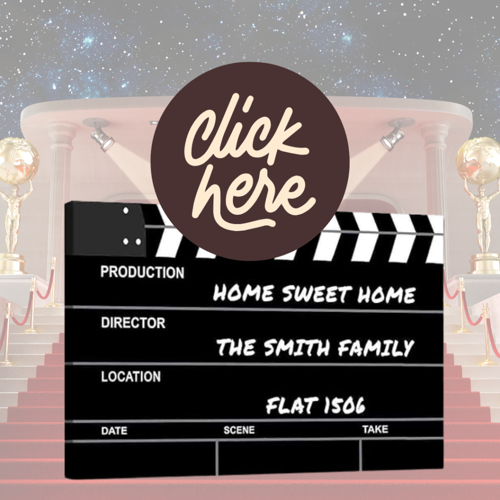 Bollywood Theme Party Clapboard